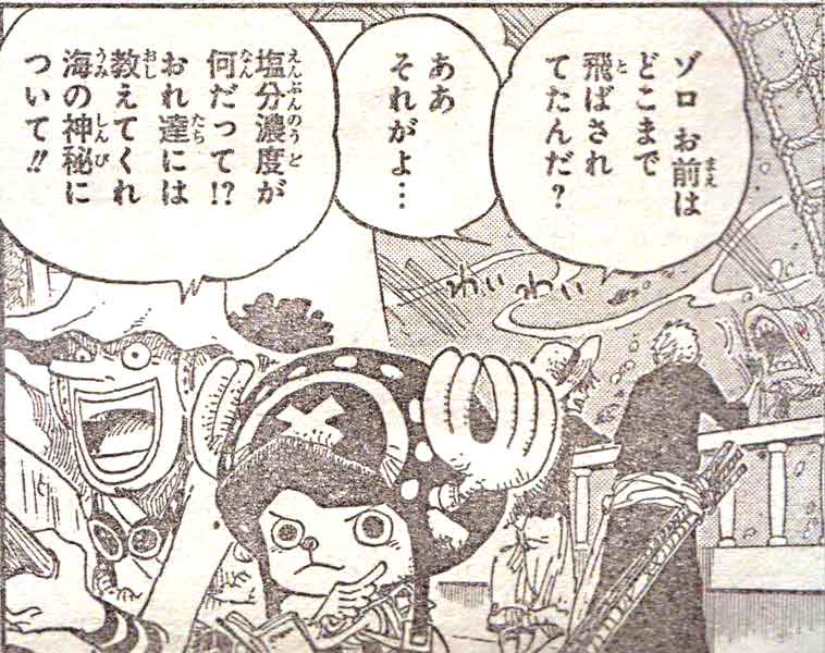 One Piece 第604話 深層へ 炎分ソード ゾロとルフィと麦わらの一味
