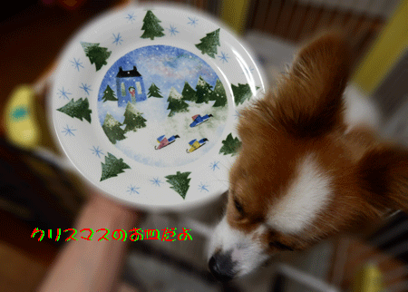 クリスマスのお皿♪