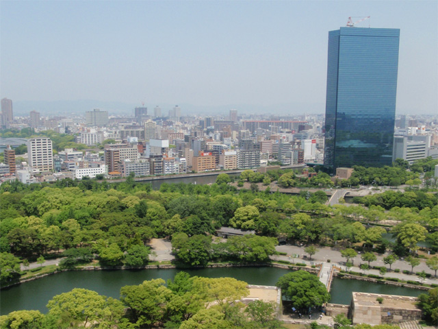 大阪城からの風景