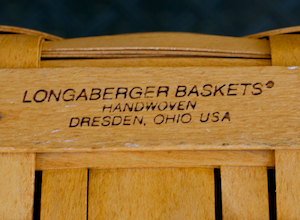 アメリカでベルサイユ ロンガバーガーのバスケット