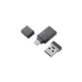 ELECOM USBメモリ スマートフォン タブレット対応 Microアダプタ付 16GB MF-SAU216GBK