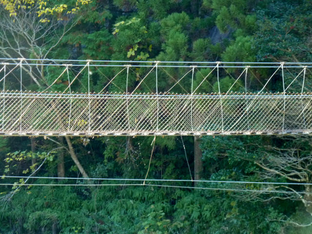 小口キャンプ場の吊橋7