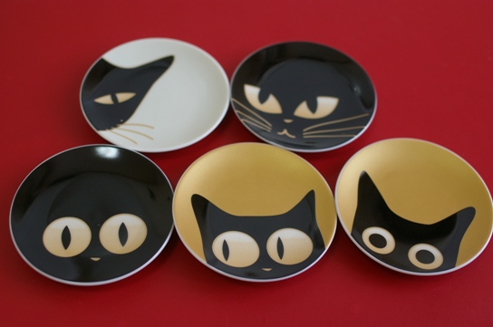 可愛い黒猫のお皿３３」