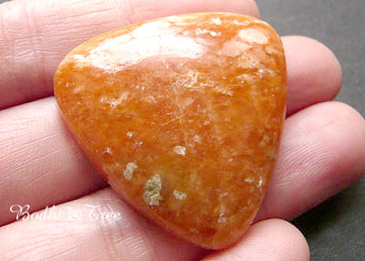 天然石オレンジカルサイト・ルースc120110129