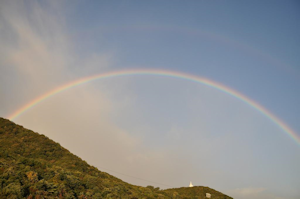 藻岩山の虹