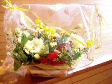 お花、ありがとうございました！